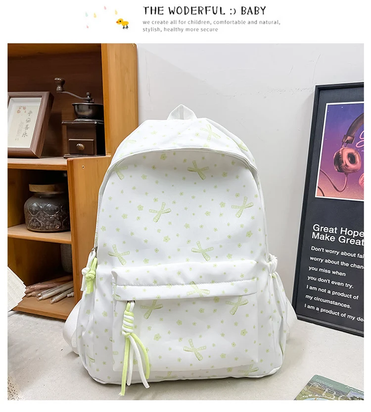 Wanderrucksack für die Schule mit Blumenmuster