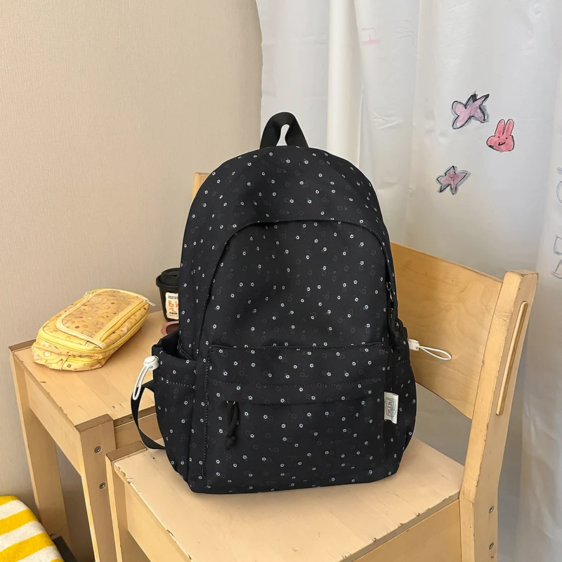 Blumen-Schulrucksack für den Alltag
