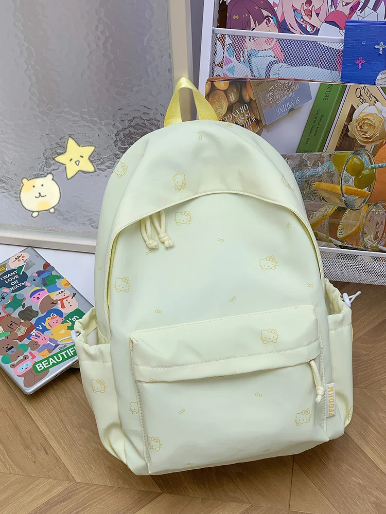 Niedlicher Schulrucksack mit Charakter-Print