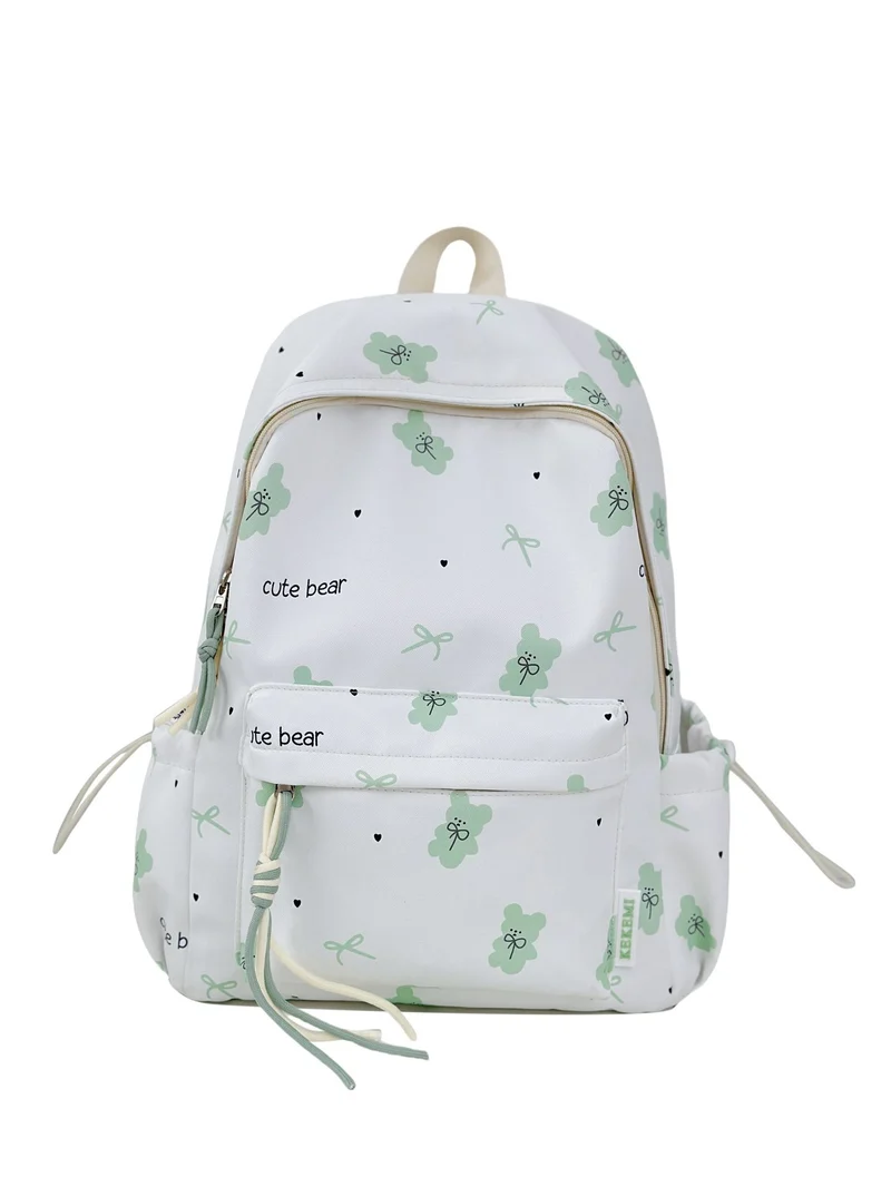 Niedlicher Schulrucksack mit Charakter-Print