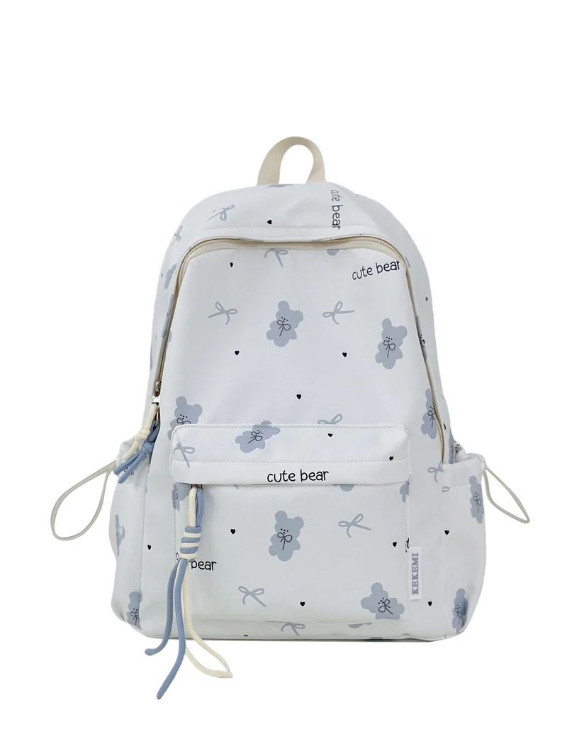 Niedlicher Schulrucksack mit Charakter-Print