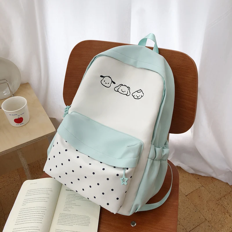 Niedlicher Schulrucksack mit Charakter-Print