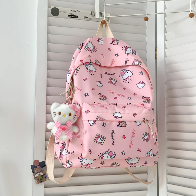 Niedlicher Schulrucksack mit Charakter-Print