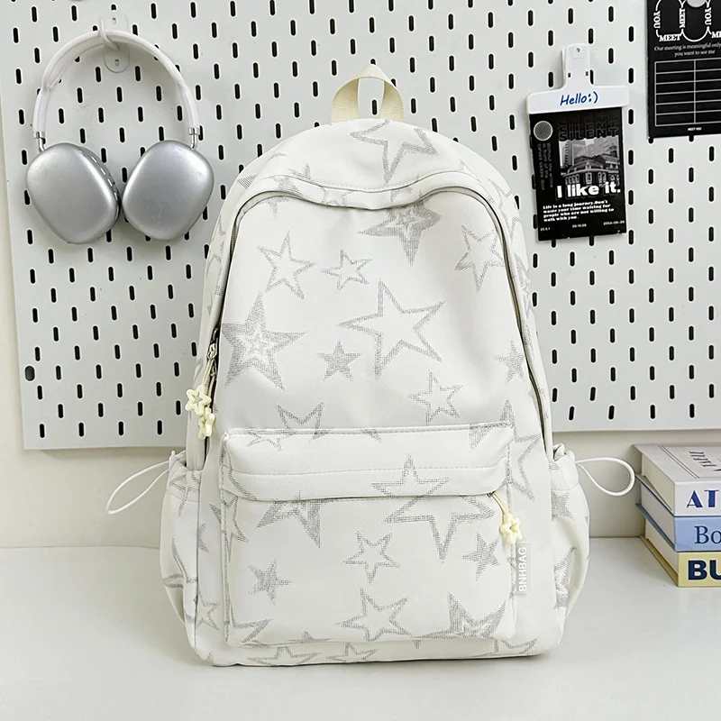 Multifunktionaler Schulrucksack mit Sternenprint
