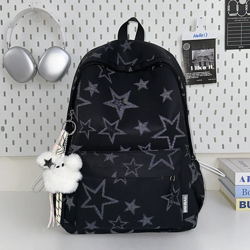 Multifunktionaler Schulrucksack mit Sternenprint