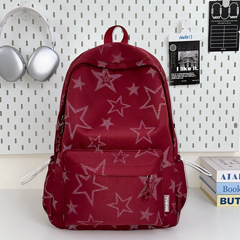 Multifunktionaler Schulrucksack mit Sternenprint