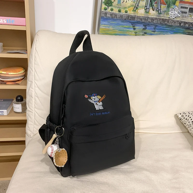 Leichter Schulrucksack im Cartoon-Stil