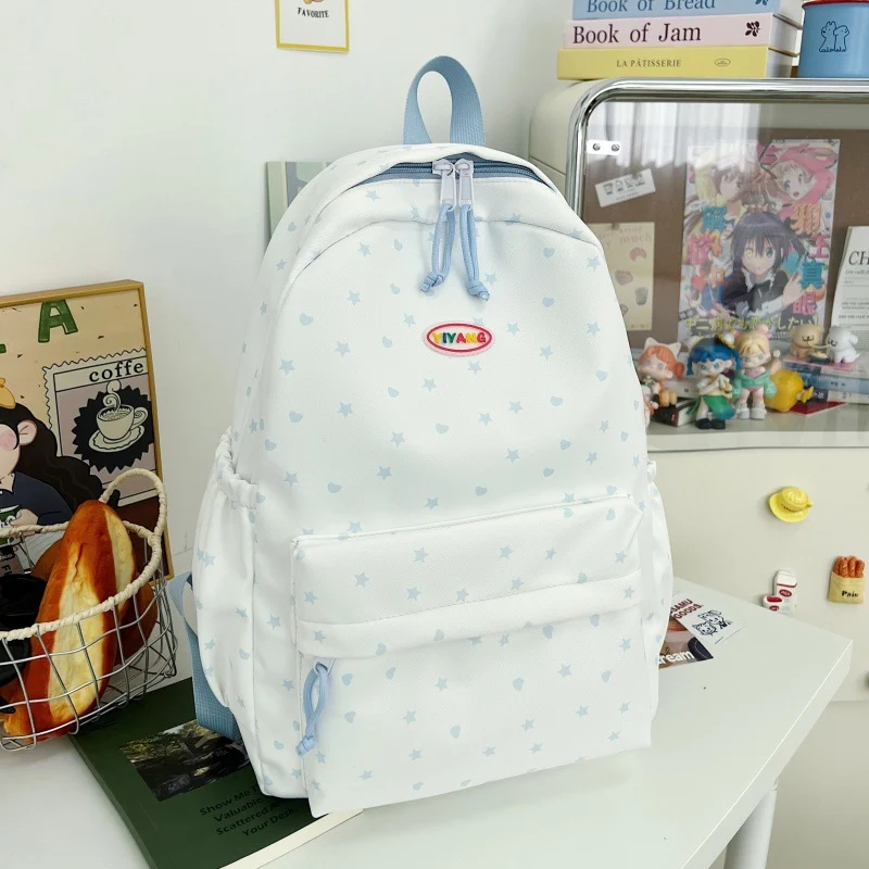 Lässiger Schulrucksack mit Sternenmuster