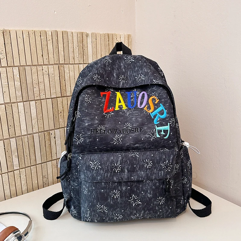 Lässiger Schulrucksack mit Sternenmuster