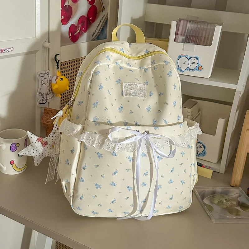 Blumen-Schulrucksack