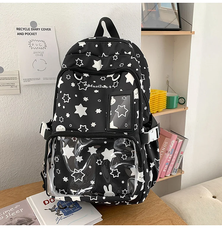 Niedliche Schultasche im Charakter-Design
