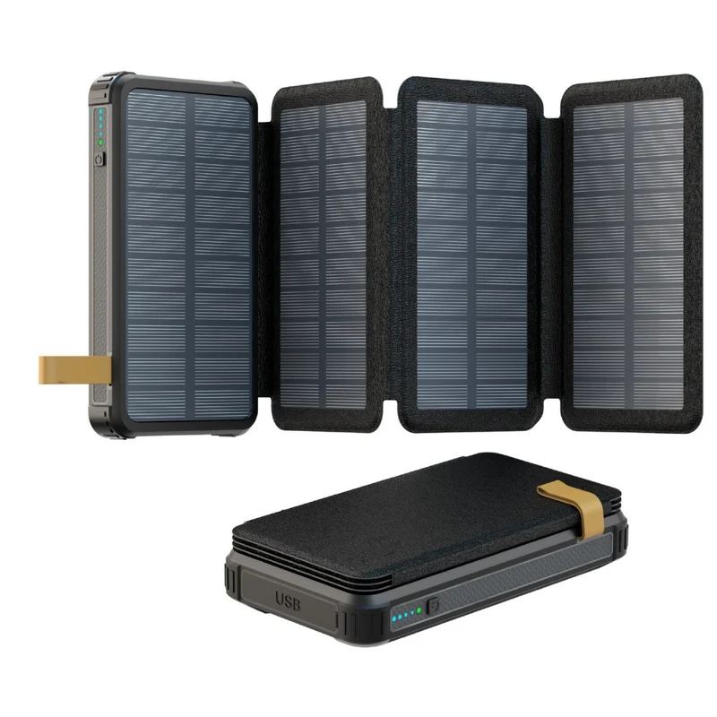 Solarbetriebene Powerbank mit Schnellladefunktion von Skanto