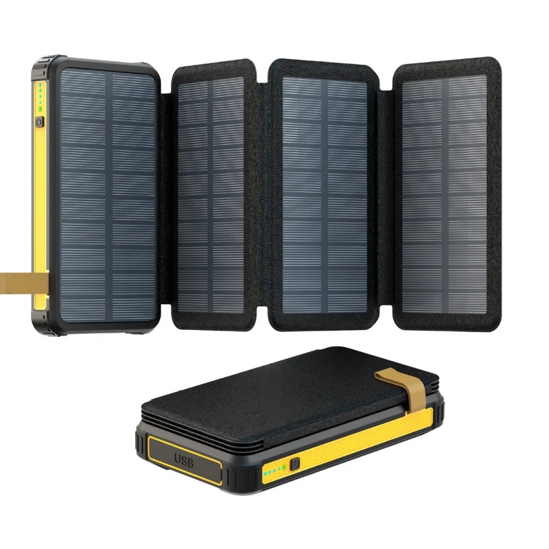 Solarbetriebene Powerbank mit Schnellladefunktion von Skanto