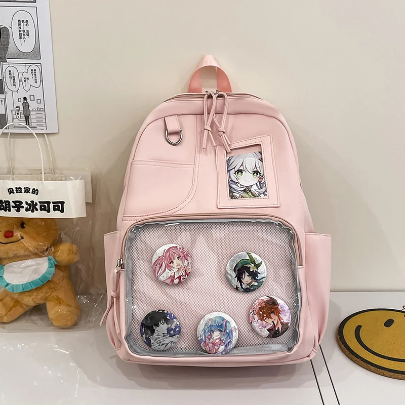 Schulrucksack mit Anime-Charakter-Motiv