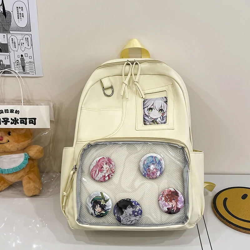 Schulrucksack mit Anime-Charakter-Motiv