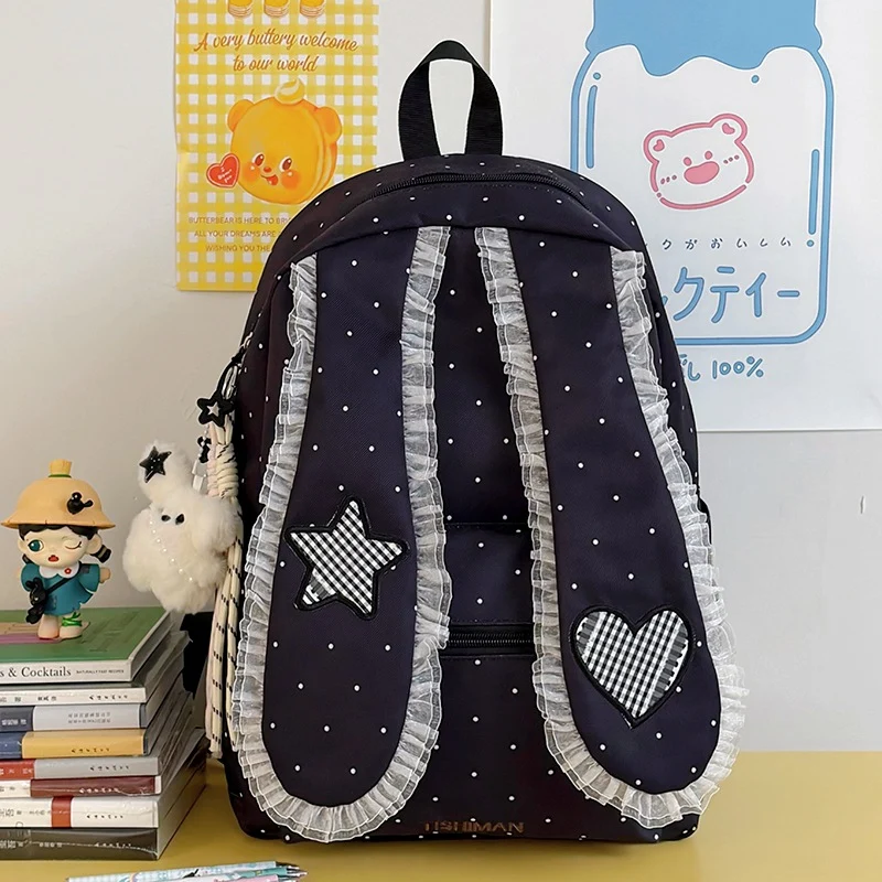 Niedlicher Schulrucksack mit Hasenohren