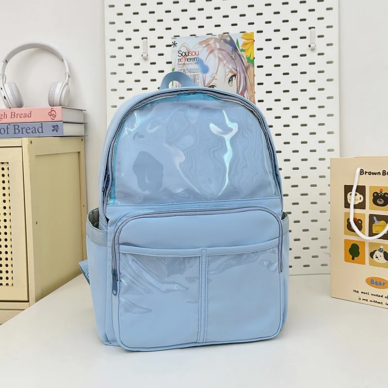 Moderner Transparenter Schulrucksack