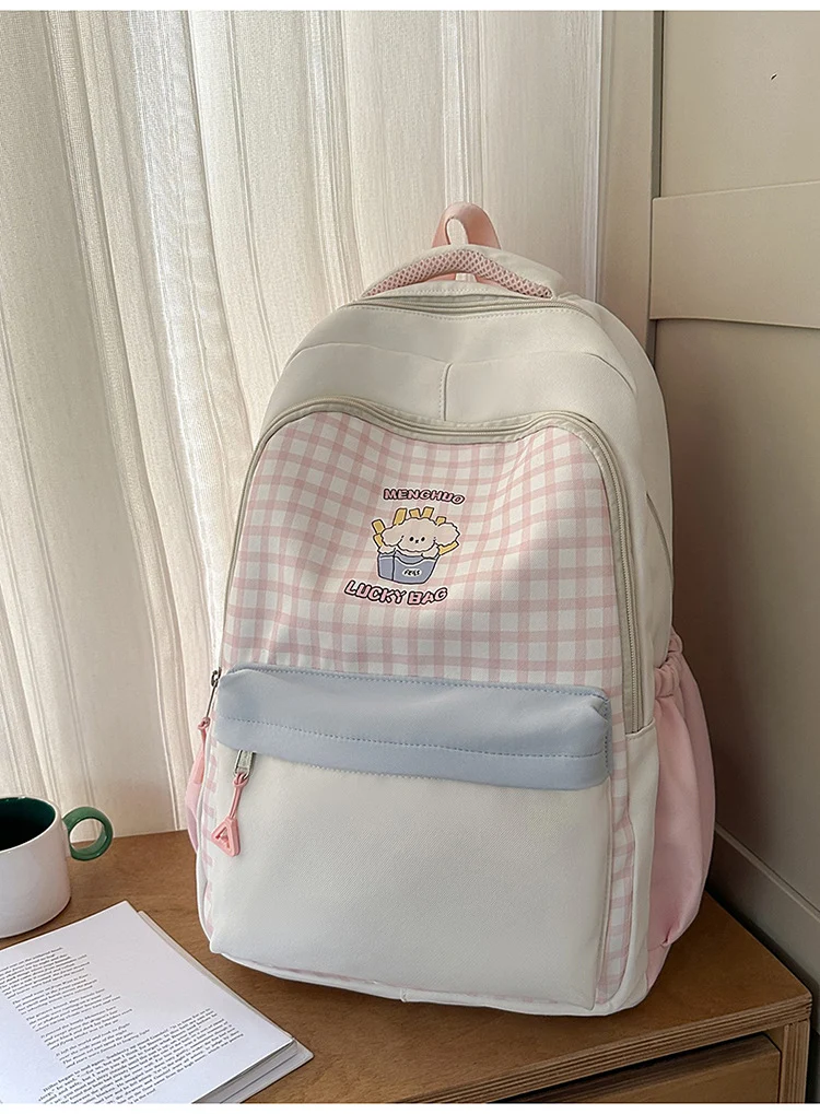Niedlicher Schulrucksack mit Grafikdruck