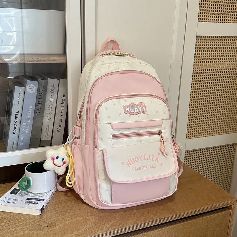 Modischer Schulrucksack mit großem Fassungsvermögen und vielen Taschen