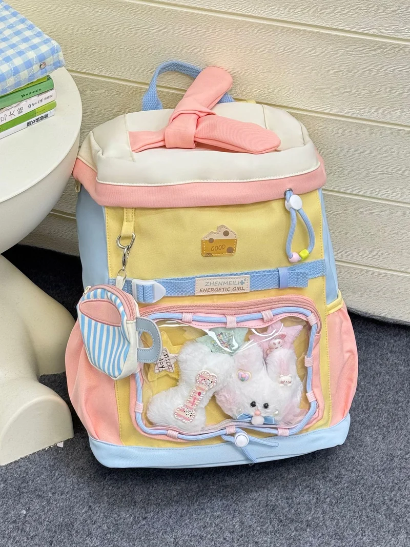 Lustiger Schulrucksack im Retro-Stil