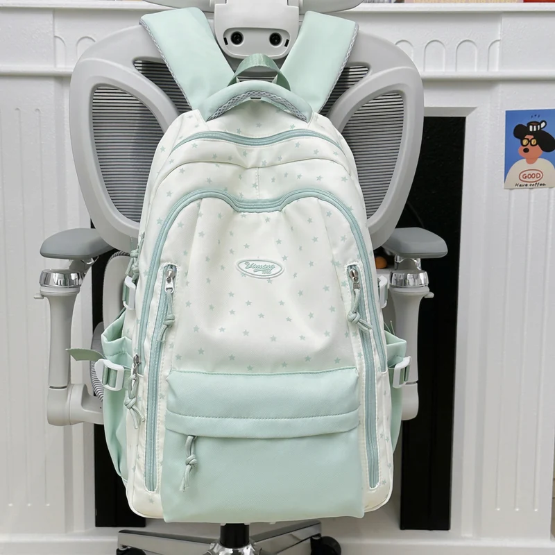 Schicker multifunktionaler Schulrucksack mit Sternen-Dekor
