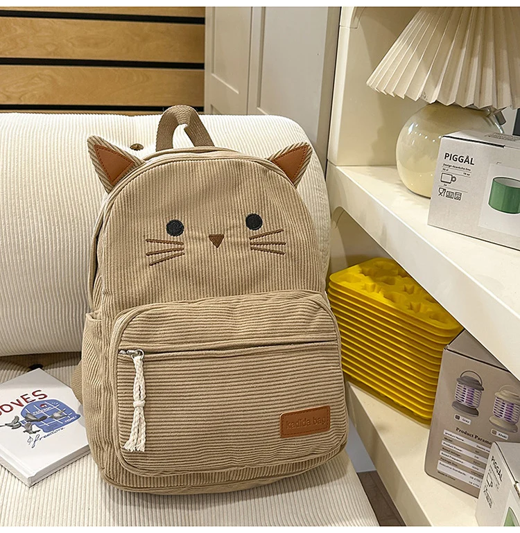 Schneller Mini-Schulrucksack mit Katzenohren