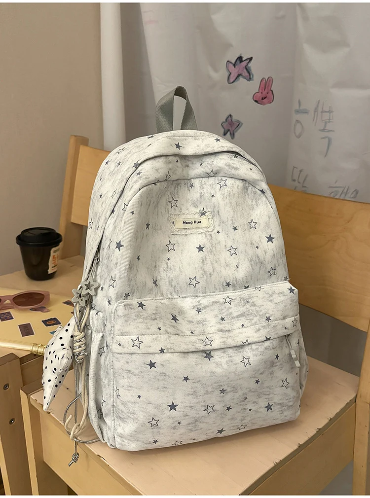 Vielseitige Schultasche mit Sternenprint