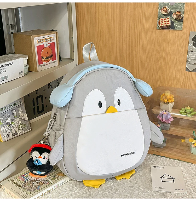 Niedlicher Schulrucksack mit Pinguinmotiv