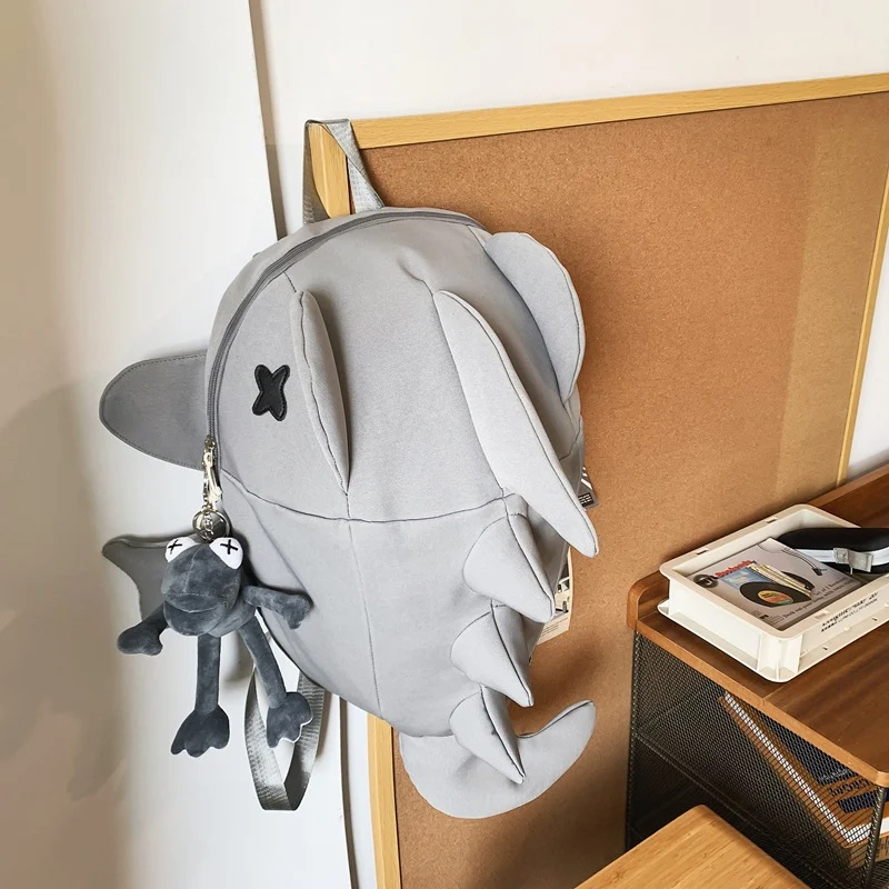 Niedlicher Schulrucksack im Fisch-Charakter-Design