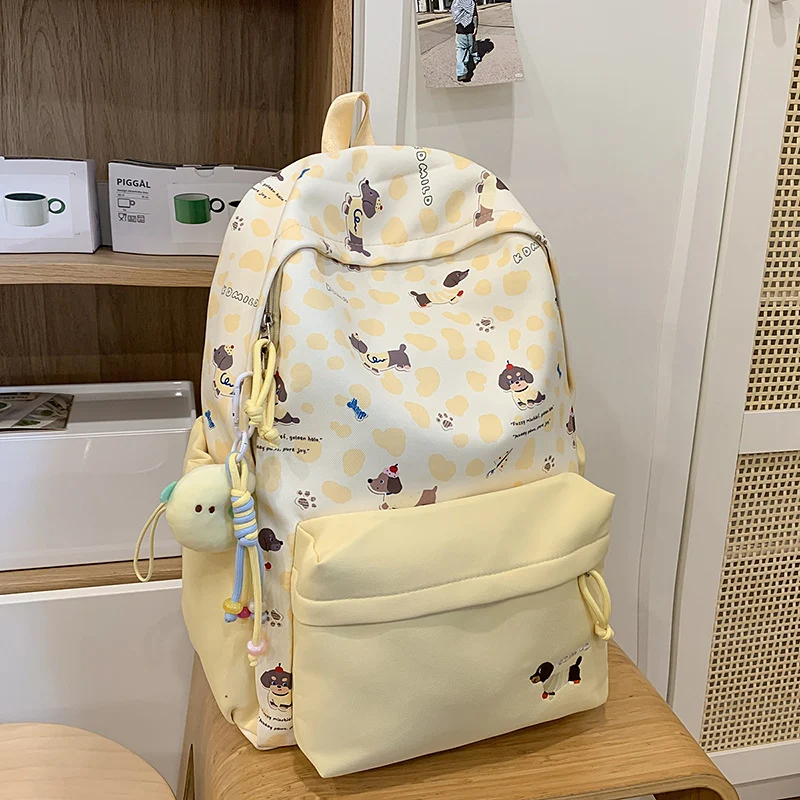 Niedlicher Schulrucksack mit Hundemotiv