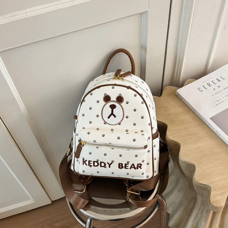 Kinder-Mini-Schulranzen mit verspieltem Bären-Design