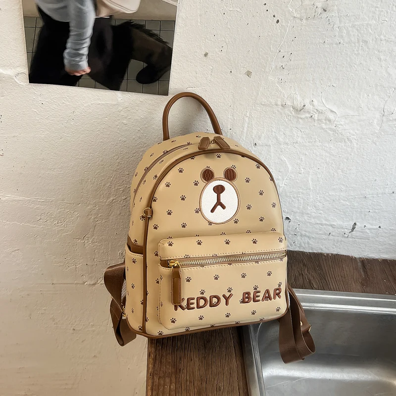 Kinder-Mini-Schulranzen mit verspieltem Bären-Design
