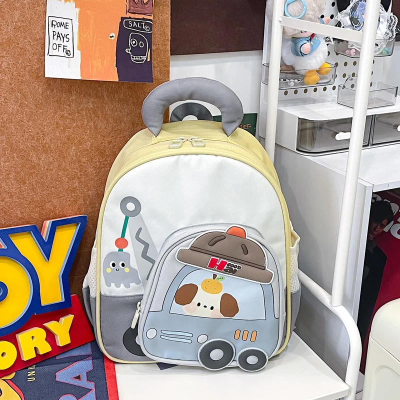 Kinder-Mini-Schultasche mit verspieltem Fahrzeug-Design