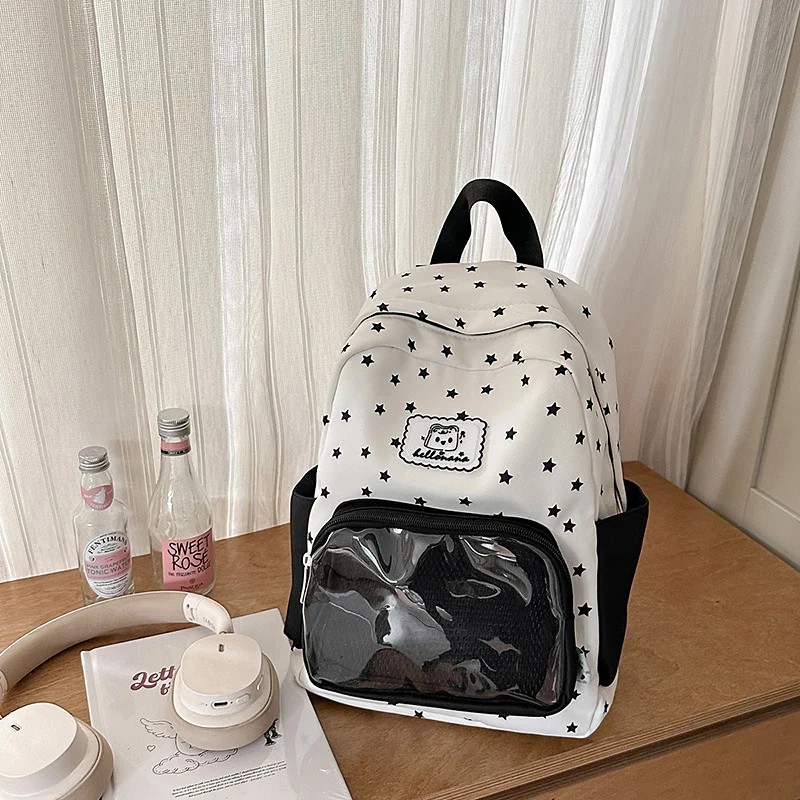 Niedlicher Schulrucksack mit Charakter-Display