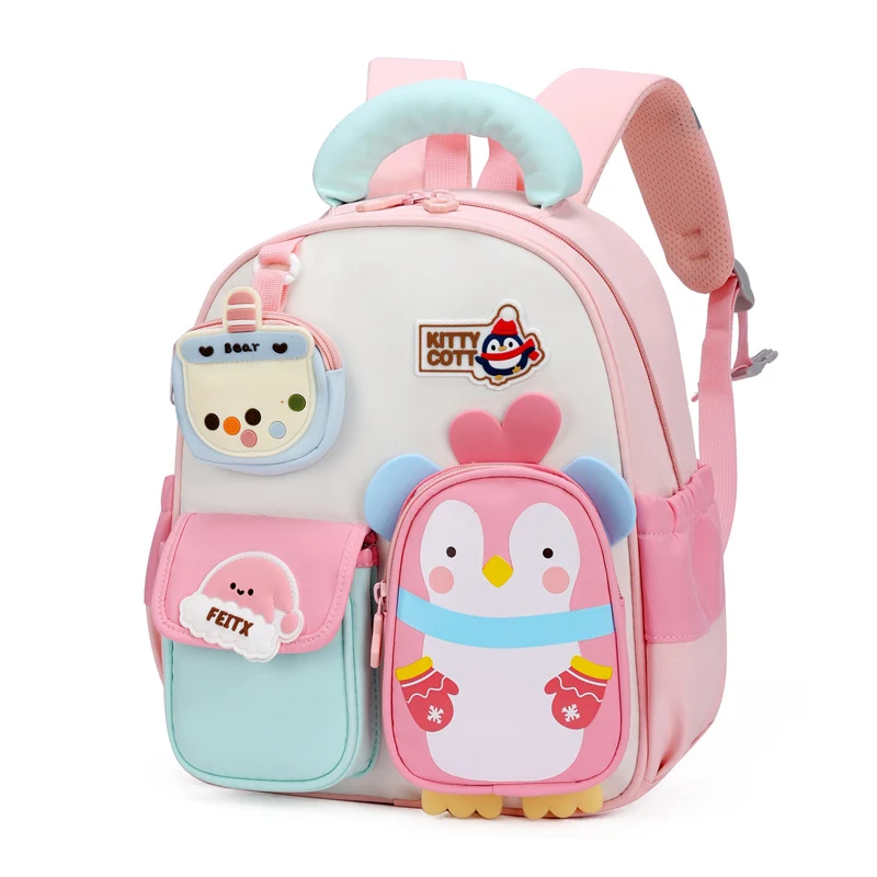 Verspielter Schulrucksack für Kinder mit Charakter-Design