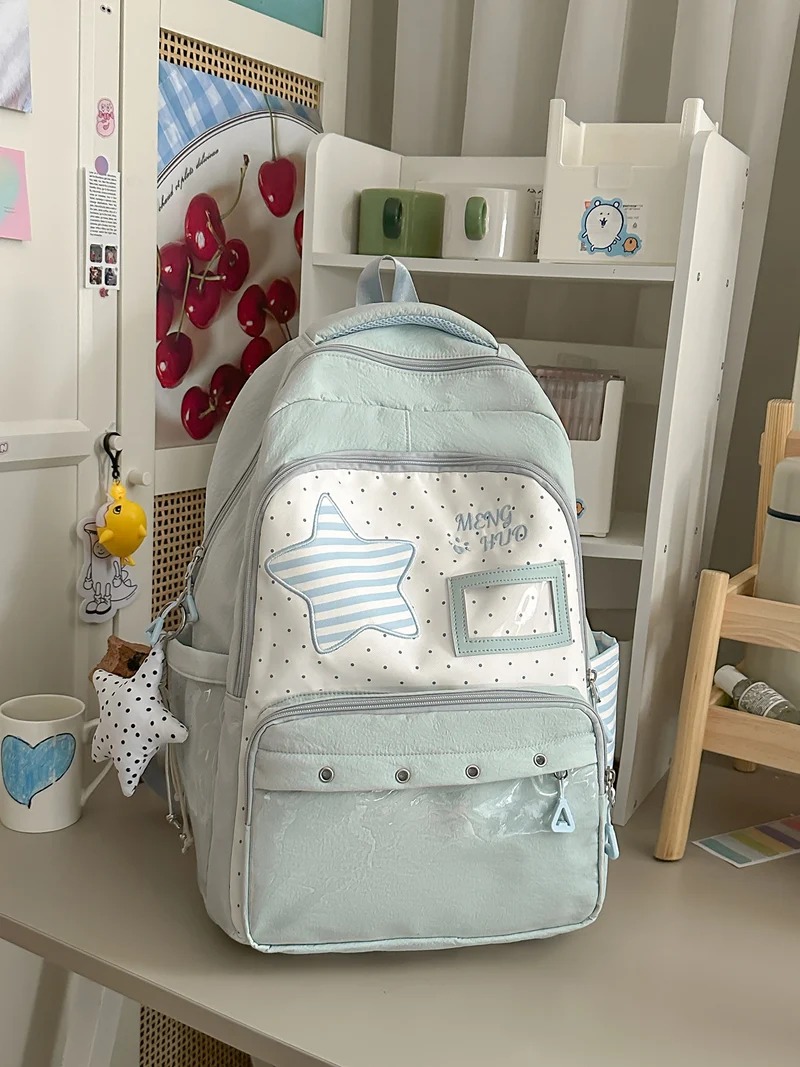 Lustiger Schulrucksack für Kinder mit Sternen-Design