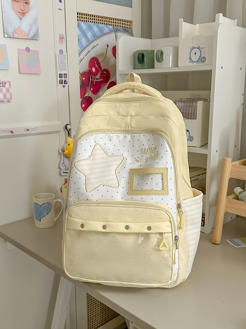 Lustiger Schulrucksack für Kinder mit Sternen-Design