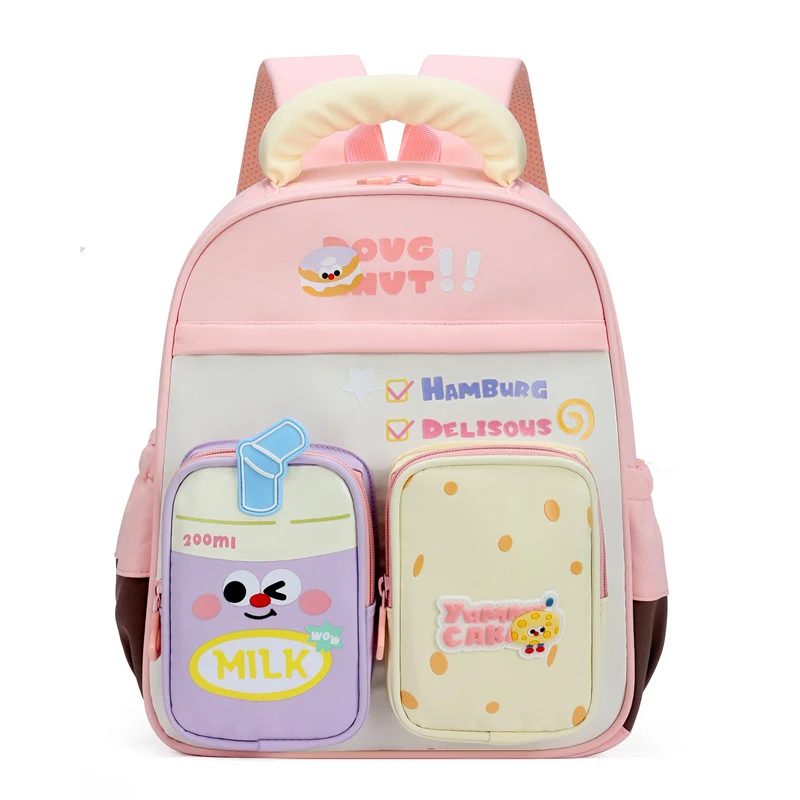 Lustiger Schulrucksack für Kinder mit Cartoon-Motiv