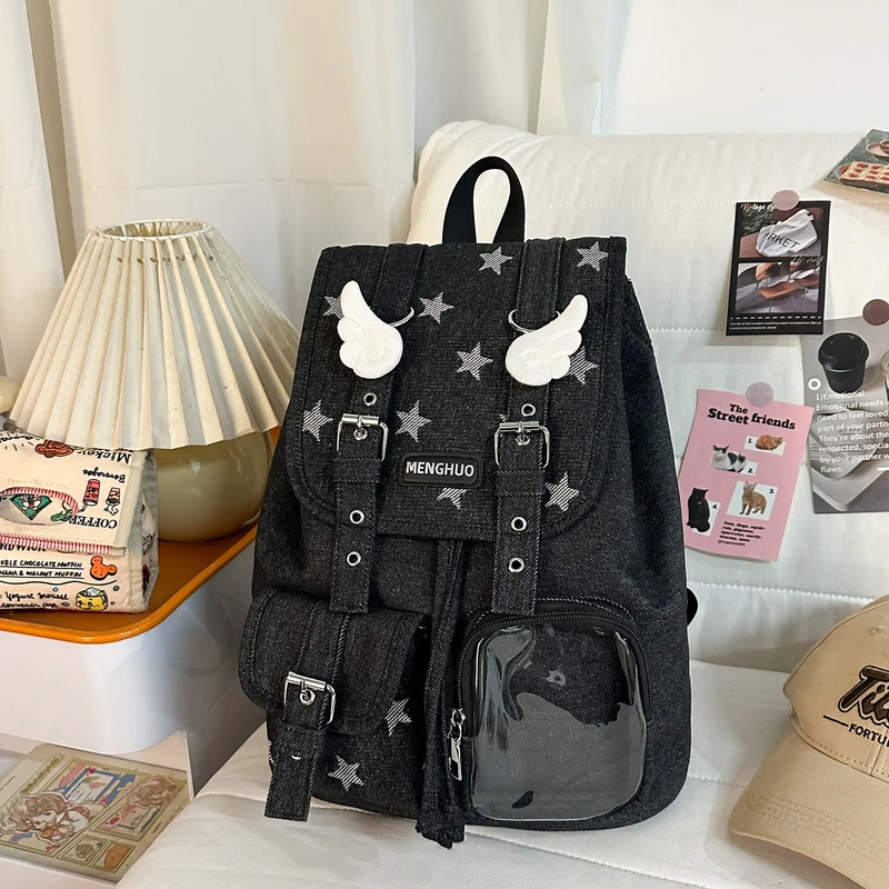 Klassischer Jeans-Schulrucksack