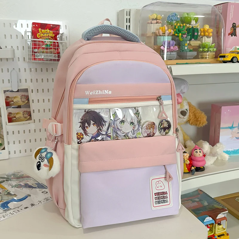 Ästhetischer Schulrucksack mit Grafikdesign