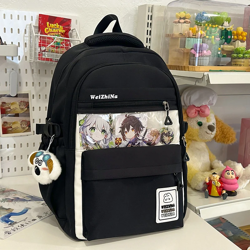 Ästhetischer Schulrucksack mit Grafikdesign