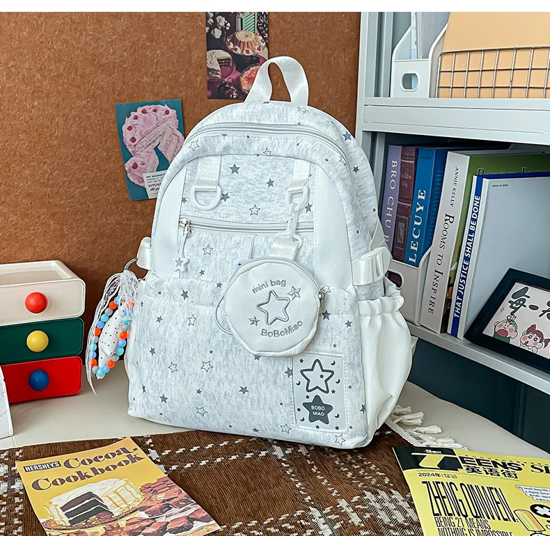 Schulrucksack mit Sternenmuster