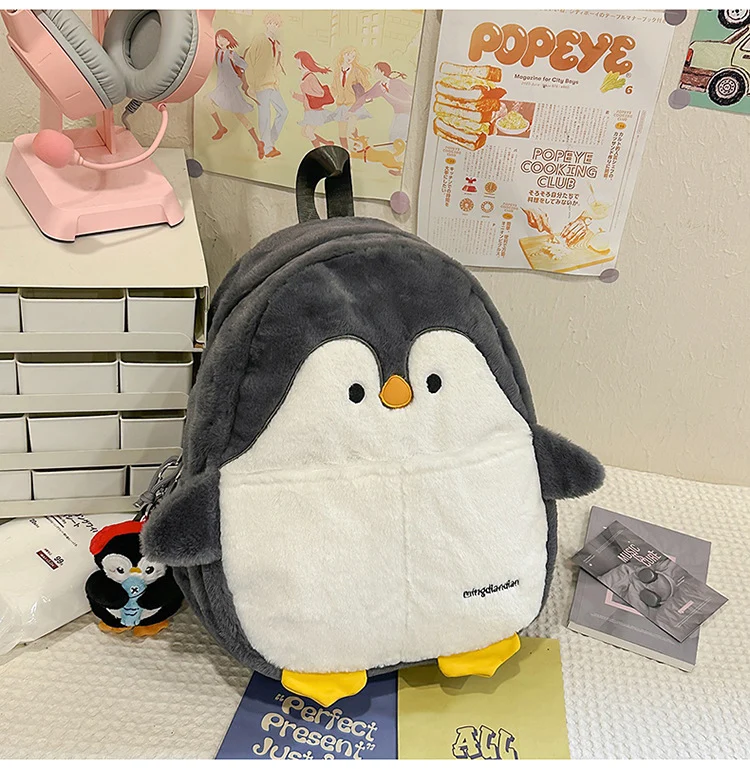Plüsch-Tier-Schulrucksack