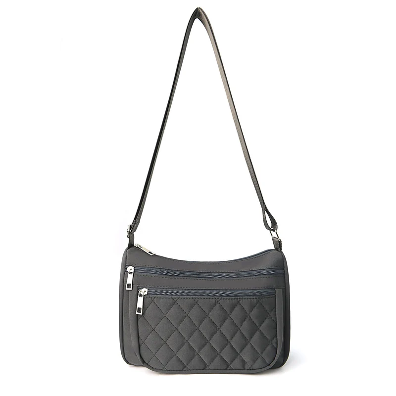 Schultertasche mit weichem, gestepptem Design Skanto