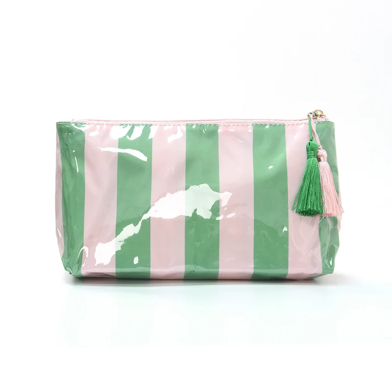 Kosmetiktasche mit farbenfrohem Karomuster Skanto