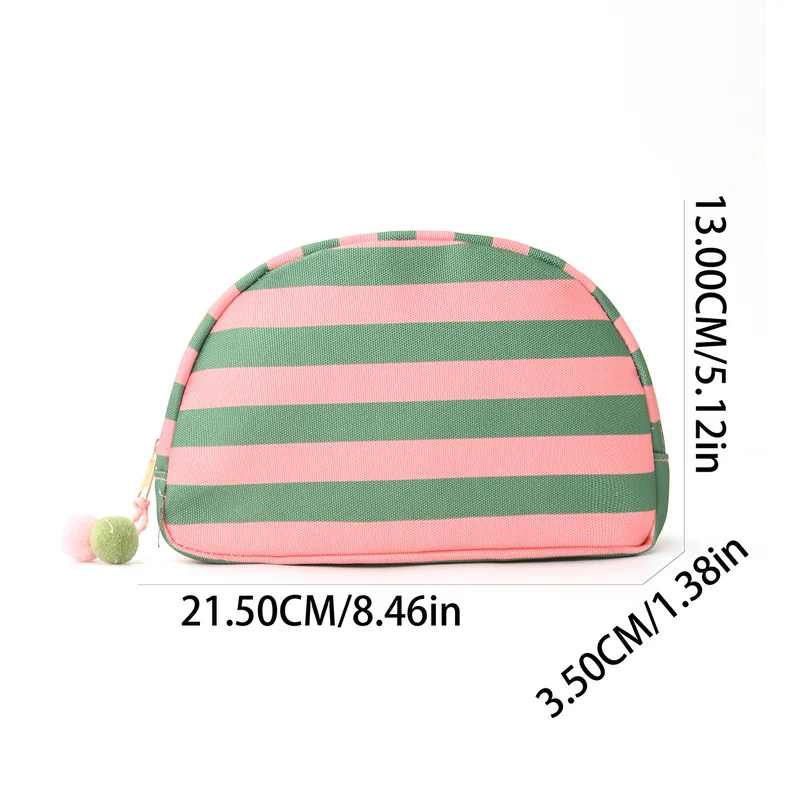 Kosmetiktasche mit auffälligem Streifenmuster Skanto