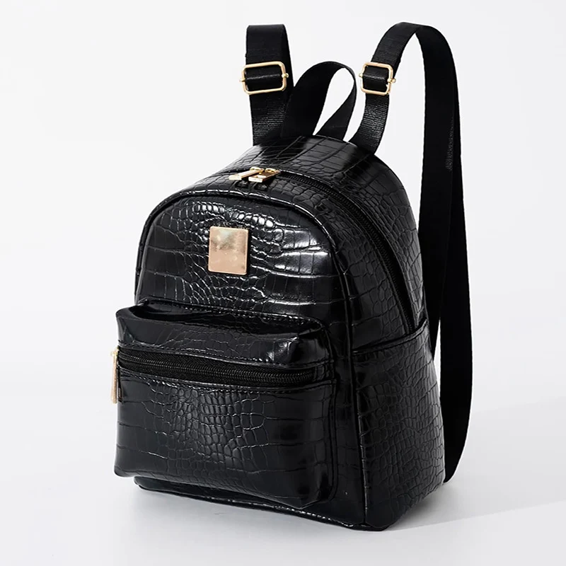 Rucksack im eleganten Krokodil-Look Skanto