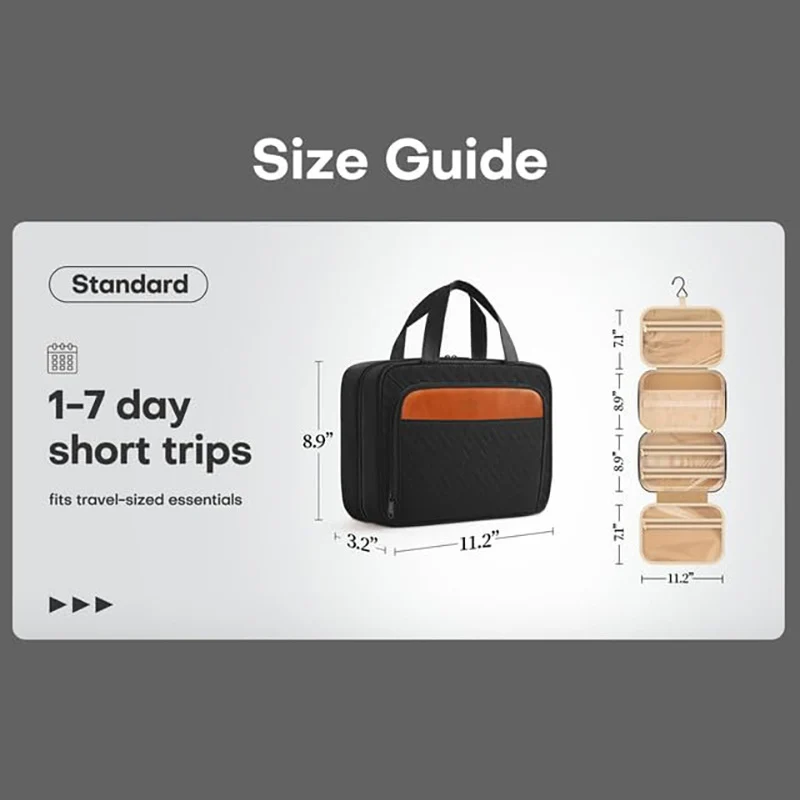 Kosmetik-Organizer-Tasche mit cleverer Innenaufteilung Skanto