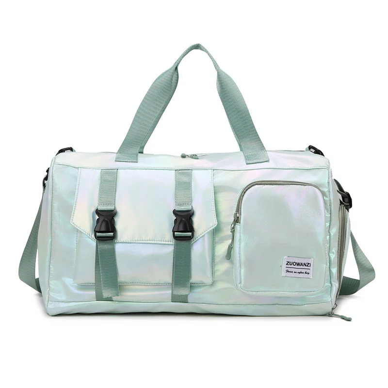 Moderne Reisetasche mit holografischer Oberfläche und praktischen Fächern Skanto