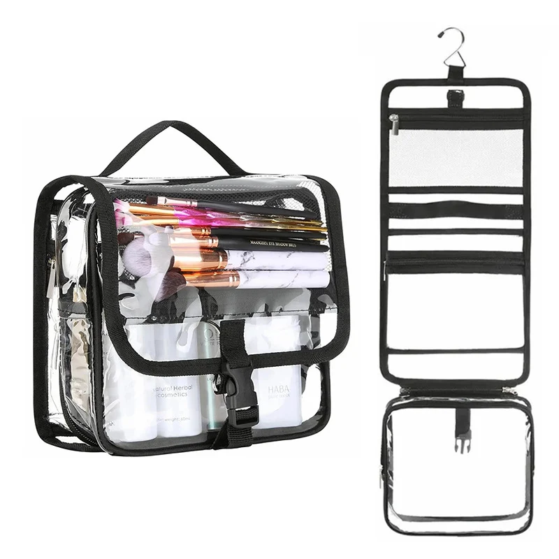 Kosmetik-Organizer mit transparentem Design und praktischem Haken Skanto